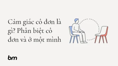 Minh họa cho Cảm giác cô đơn là gì? Phân biệt cô đơn và ở một mình: Một người ngồi yên trên chiếc ghế, bên cạnh là một chiếc ghế trống được nối bằng một đường tròn chưa khép kín, gợi khoảng cách cảm xúc và khả năng kết nối.