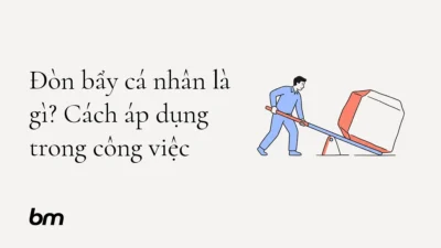 Minh họa cho Đòn bẩy cá nhân là gì? Cách áp dụng trong công việc: Một người dùng đòn bẩy đơn giản nâng một khối công việc lớn hơn mình, gợi ý tác động được khuếch đại nhờ vận dụng nguồn lực phù hợp.