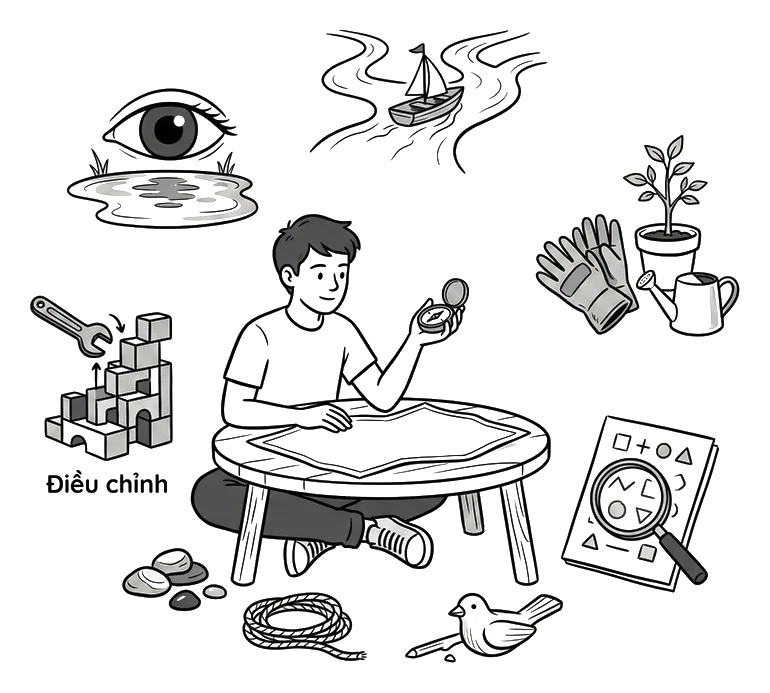 Minh họa cho Vòng lặp cốt lõi của life design