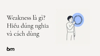 Minh họa cho Weakness là gì? Hiểu đúng nghĩa và cách dùng: Một người bình thản cầm quan sát chiếc vòng có khoảng hở nhỏ. Khoảng hở gợi điểm yếu cần được nhận biết, không phải lý do để đánh giá toàn bộ con người. Minh họa nét đen trên nền trung tính, một mảng tròn xanh nhạt phía sau chiếc vòng; không chữ, không ký hiệu ngôn ngữ.